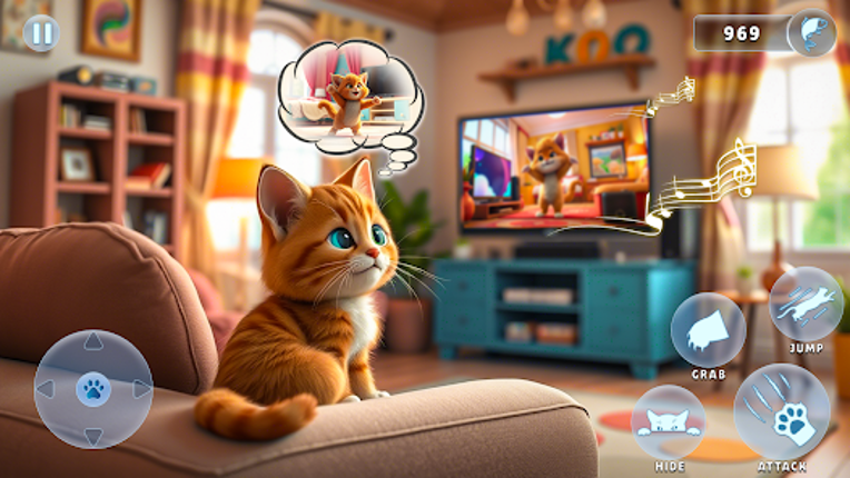 Bad Cat Sim: Prank Granny screenshot