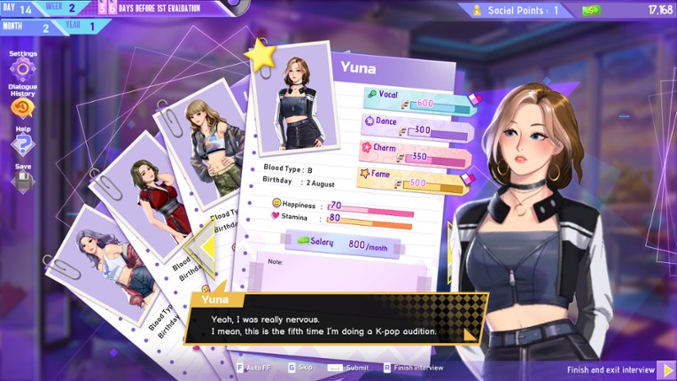 K-pop Idol Stories: Road to Debut screenshot