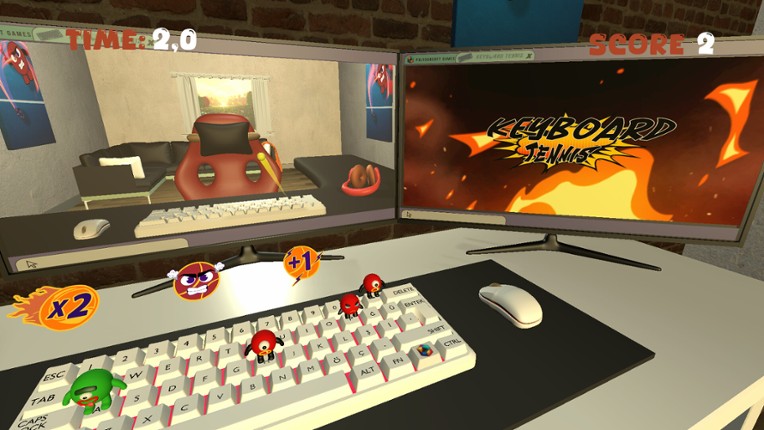 Keyboard Tennis screenshot