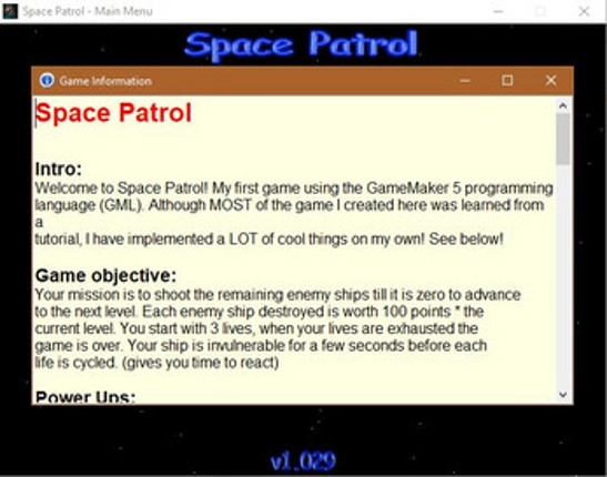 Space Patrol screenshot