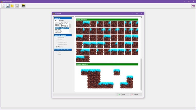 TileSetGenerator screenshot