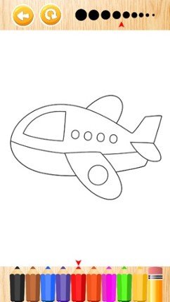 Airplane Coloring Book Games for Kids and Toddlers screenshot
