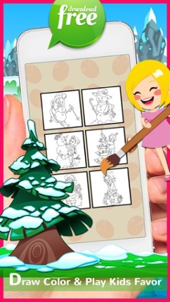 Christmas Coloring Pages For Kids And Toddlers! screenshot
