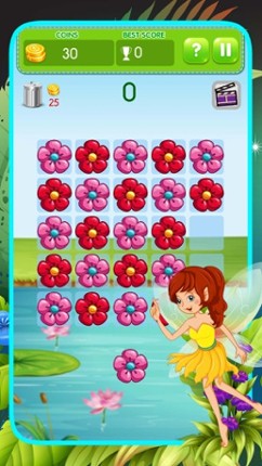 Flowerz Garden Merging - Link Color Match Puzzle screenshot