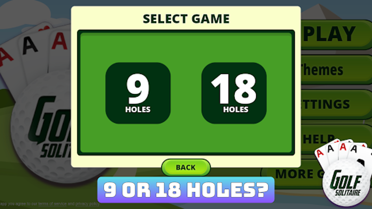 Golf Solitaire - Card Game screenshot