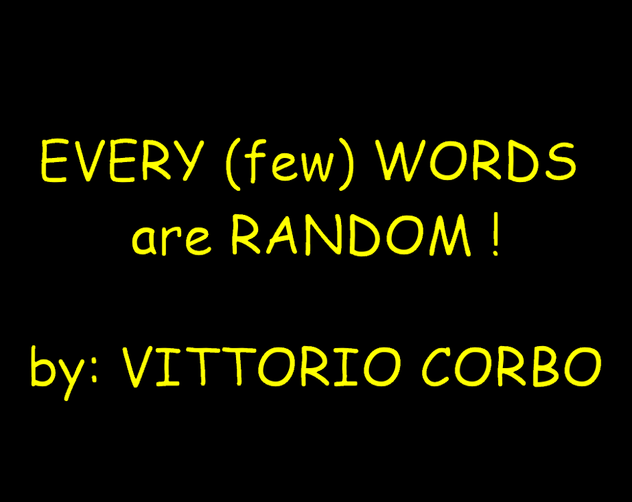 Games like EVERY (few) WORDS are RANDOM!