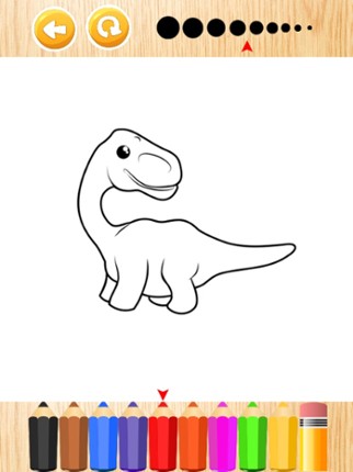 Little Dinosaur Coloring Pages Kids Painting Games screenshot