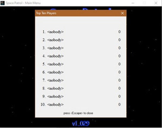 Space Patrol screenshot