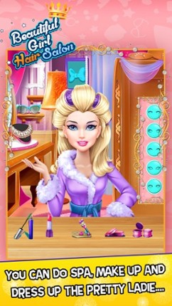 Beautiful Girl Hair Salon with Dress Up kids Game screenshot