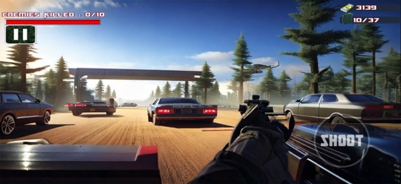 Car Shooting &amp; Racing Game Image