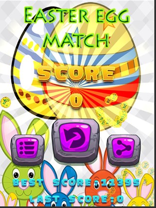 Easter egg matchy game screenshot
