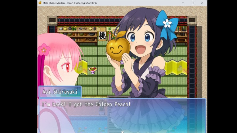 Male Shrine Maiden Heart-Fluttering Short RPG screenshot